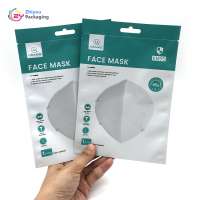 Custom printed aluminum foil KN95 face mask packaging plastic bag