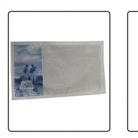 cheap die cut clothes packaging bag with self-adhered stripe